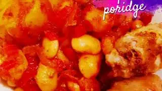 White beans and potato poridge  porridge/ dinner idea / fast cooking