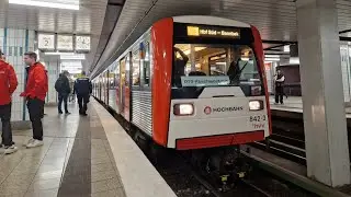 Mitfahrt in der U3 von Schlump bis Schlump im DT3N 842-1 (Abschiedsfahrt)