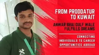 MR.GHOUSE PEER | HE SECURED A JOB IN UFM COMPANY IN KUWAIT THROUGH OUR ASSISTANCE