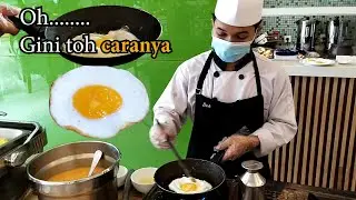 Tutorial Cara Buat Telur Ceplok Setengah Matang ala Chef Hotel