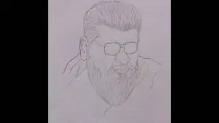 How to draw Thala Ajith by Dayanand Art