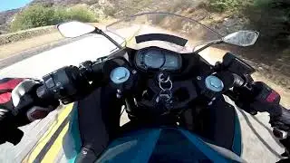 KAWASAKI NINJA 400 CANYON RUN! RAW SOUND
