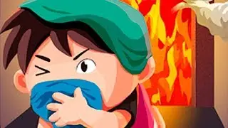 Kids Learn safety knowledge - How to esacpe from fire - Fire Prevention Escape