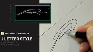 J Signature Letter Style 23