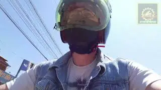 Melhor viseira- Capacete Lucca Customs-  Yellow Buble, montada em um flip.  #Meteor 350cc.