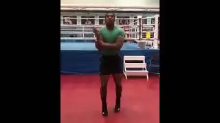 Anthony Joshua preparing for fight with skipping #anthonyjoshua #boxing #tysonfury #ryangarcia