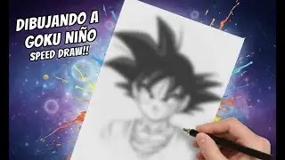 DIBUJANDO A GOKU NI&Ntilde;O!! SPEED DRAW!! #drawing #speeddraw #goku #dragonball #anime #arte #esencia
