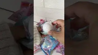 ASMR unboxing princess bath bomb. ダイソーバスボール　#shorts #japan #toys
