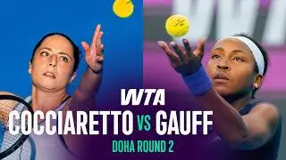 Elisabetta Cocciaretto vs. Coco Gauff | 2026 Doha Round 2 | WTA Match Highlights