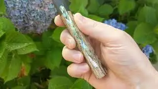 Stainless San Mai Wide Bevel Honesuki