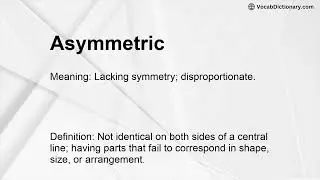 Asymmetric Meaning