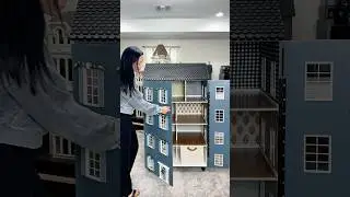 Interior of my custom dollhouse build for my son! #dollhouse #diy #diyproject  #craft #christmasgift