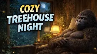 Gorilla Builds a Cozy House Inside a Giant Tree 🌳🦍 | Cinematic Jungle Home#wildliferescue #animals