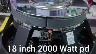 18 inch 2000 Watt pd speaker 5 inch voice coil speaker #hra audio #trending