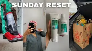 Sunday reset routine | extreme deep clean with me, wash day routine type 4 hair, creating a routine