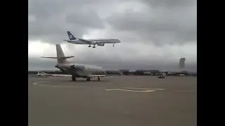 Gulfstream200 at the start (Airport Baku SW)