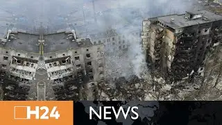 Video shows a Ukrainian city destroyed by war