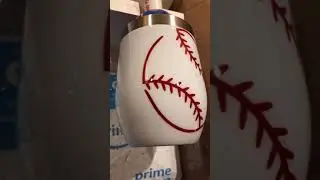 First Baseball Decal and Epoxy TUMBLER of the season!