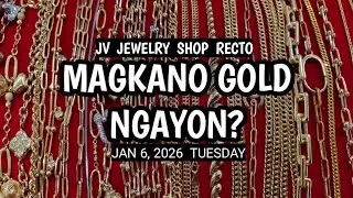 MAGKANO GOLD NGAYON? JV JEWELRY SHOP / JAN 6, 2026 #gold #fashiontrends #jewelry #fashion #fyp
