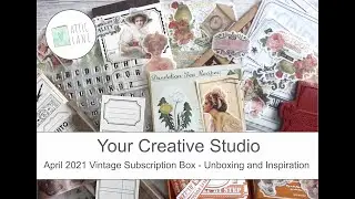 Your Creative Studio - Vintage Subscription Box - April 2021