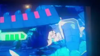 Transformers energon hiding from Dino bot 