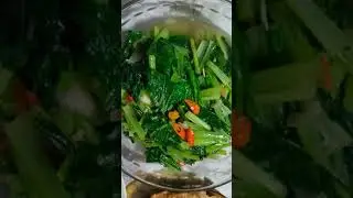 Tumis sawi hijau simpel