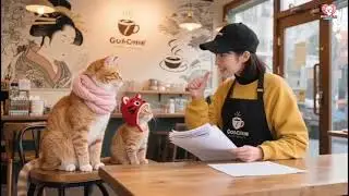 Ep 4 : Mama Cat Teaches Life Lessons to Her Mischievous Tiger Cub 🧡