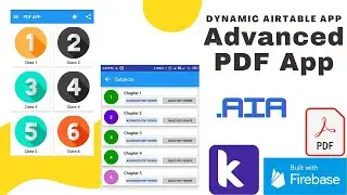(2020) PDF Book App aia file Kodular | Airtable | In app PDF viewer Kodular aia