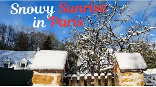 Snowy Sunrise After the Heaviest Snowfall in 5 Years | Paris Turns into a Winter Wonderland!