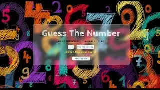 Cracking the Code: Building a Guess Number Game in JavaScript || Guess The Number Game