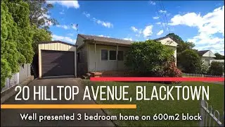 Walk Through Video- 20 Hilltop Ave Blacktown