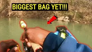 Early Spring BASS are HUNGRY (I LOVE Fishing this River!)