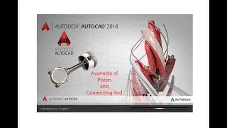 Assembling Piston and Connecting rod | Autocad