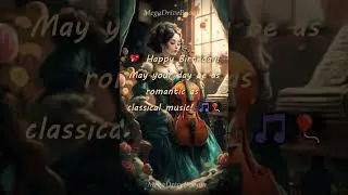 Happy Birthday! May your day be as romantic as classical music!   #Shorts