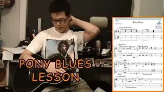 How to Play: Pony Blues by Charley Patton - Guitar Lesson (with Tabs/Tablature)