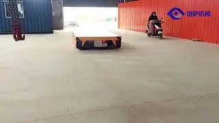 Eco-friendly trackless transfer cart for workshop