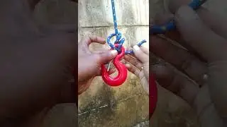 Методы завязывания узлов на одинарной веревке для подъемных крюковых петель 🪢