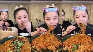 SUB NEW XiaoYu Mukbang  MUKBANG SATISFYING 중국 음식 먹기。ASMR MUKBANGpistol leg and turkey noodles 25