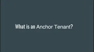 Anchor Tenant