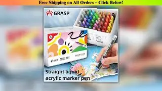 GRASP 120/1 Colors Acrylic Markers Brush Tip Paint Pen for Fabric Rock Painting Stone Ceramic DIY