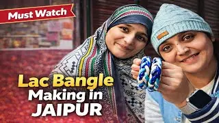 Lac Bangle Making in Jaipur | How Lac Bangles  | Handmade Rajasthani Bangles #jaipur #lacbangles 