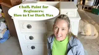 How to use dark wax on chalk painted furniture