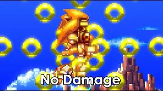 Knuckles VS Harder Super Mecha Sonic (No Damage) - Sonic 3 AIR
