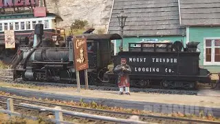 Dampflok-Schmalspur-Modelleisenbahn in Finescale-Spurweite On30 (USA Modellbahn)