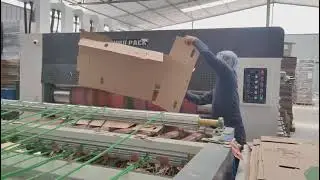 HRB PACK Automatic feeder 4 color printer slotter die cutter machine,corrugated carton machine