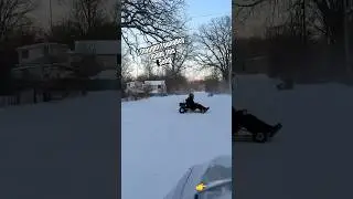 Go kart fun in the snow #fyp￼