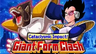 NO ITEMS!! STAGE 3 VS NAPPA & VEGETA! CATACLYSMIC IMPACT! GIANT FORM CLASH! (DBZ: Dokkan Battle)