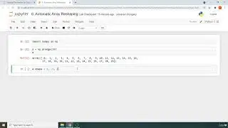 6  Automatic Array Reshaping