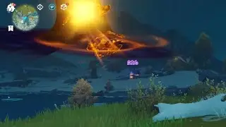 Zhongli's burst from a distance
