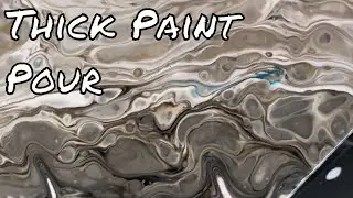 How Thick is TOO Thick? Thick Paint Experiment- Straight Cup Pour- Fluid Art Abstract Painting